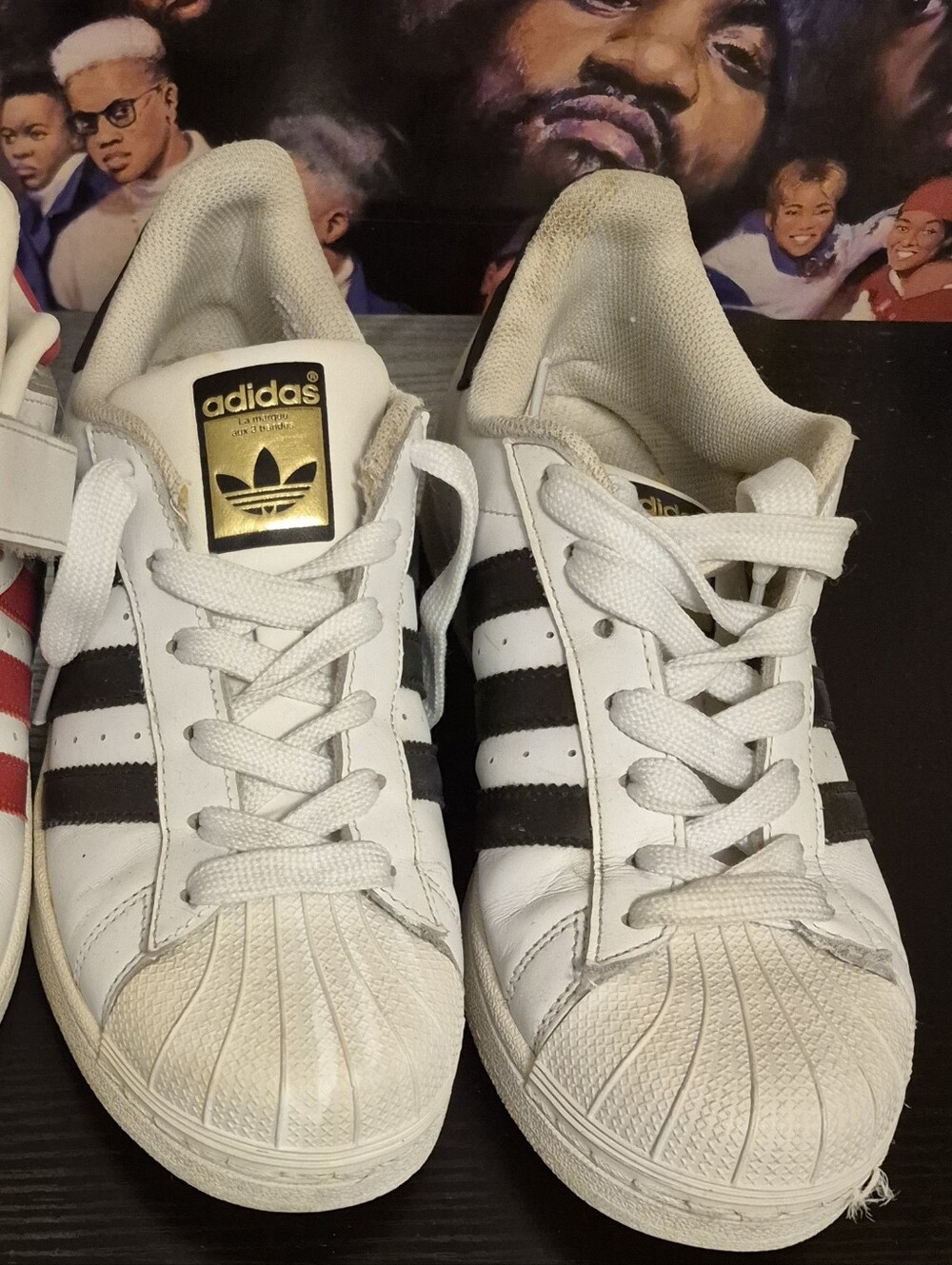 ADIDAS SUPERSTAR  B&W LMens 7 Womens 8.5